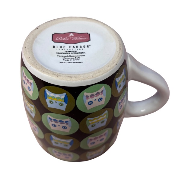 Debra Valencia Blue Harbor Collection Jumbo Owl Coffee Mug - Picture 5 of 8